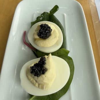 Bottleheads - Devil eggs caviar!!!! Yummm - Wine Tasting Room Near Me - Kailua, Hawaii