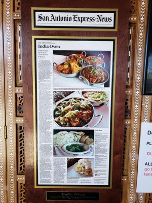 Menu photo 1 India Oven San Antonio, TX