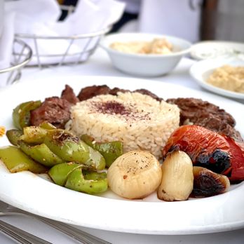 Cafe Santorini - BEEF BROCHETTE - Italian Near Me - Pasadena, California Cafe Santorini - BEEF BROCHETTE - Italian Near Me - Pasadena, California