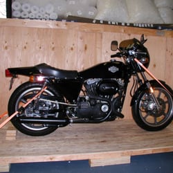 Handle With Care Packaging Store - Believe it or not this 1977 Harley Davidson CR 1000 was an Ebay purchase from Crocket CA going to London England