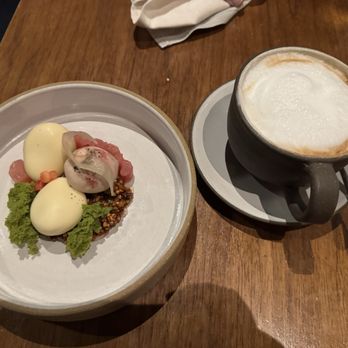 Manhatta - Strawberry rhubarb with strawberry ice cream and cappucino - New American Near Me - New York, New York
