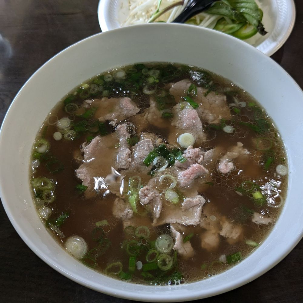 Pho with beef slice and brisket Pho with beef slice and brisket