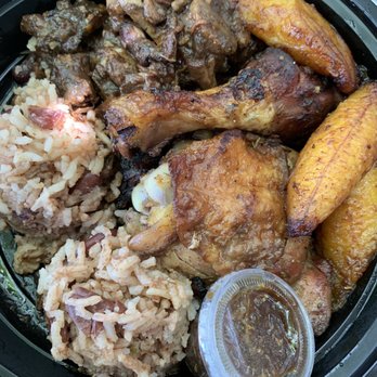 Back A Yard Caribbean Grill - Oxtail and jerk chicken combo. - Caribbean Near Me - Campbell, California Back A Yard Caribbean Grill - Oxtail and jerk chicken combo. - Caribbean Near Me - Campbell, California