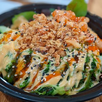 Maui Poke Bowl - Spicy shrimp custom bowl - Hawaiian Near Me - Newark, Delaware Maui Poke Bowl - Spicy shrimp custom bowl - Hawaiian Near Me - Newark, Delaware
