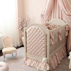 Tiny Toes and Tiaras - Custom Crib Set and bespoke bedding.