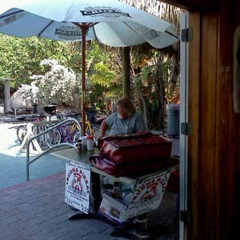 Undertow Beach Bar - Pizza guy (I guess until the kitchen reopens) - Bars Near Me - St. Pete Beach, Florida