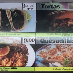 Tienda El Mirasol - Menu