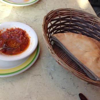 Cafe Baklava - Pita bread and oil based tomato sause - Turkish Near Me - Mountain View, California