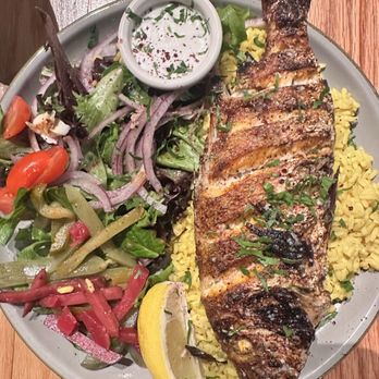Ayat - Whole Red Snapper (very good, does have many bones lol) - Middle Eastern Near Me - Astoria, New York