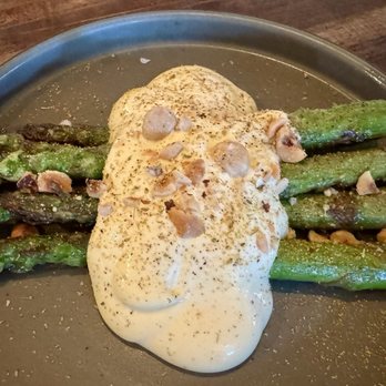 Prairie Fire - Asparagus with a Bearnaise sauce - Pizza Near Me - Brookline, Massachusetts