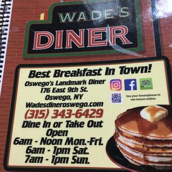 Wade's Diner - Menu - Diners Near Me - Oswego, New York Wade's Diner - Menu - Diners Near Me - Oswego, New York