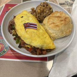 Meat omelette