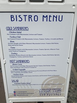 Menu photo 6 La Boulangerie Fresno, CA