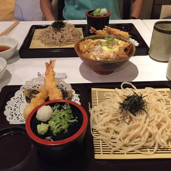 Inaba Restaurant - Ten Zara with udon and tempura + soba + oyako don combo - Japanese Near Me - Torrance, California