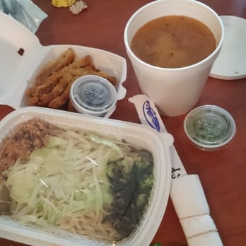 Foodie Fruitie - Take out chicken cutlet ramen with pork bone soup. Soup and chicken were terrible - Sushi Bars Near Me - Waterloo, Ontario