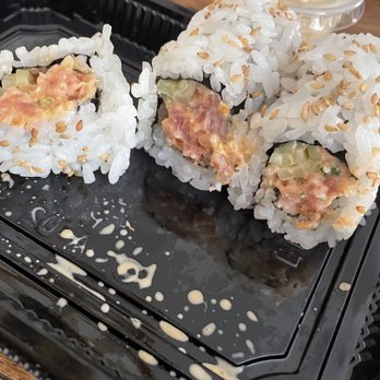 Sushi Katsu-ya - The "spicy tuna" roll, more like the spicy mayo roll. - Japanese Near Me - Nothridge, California Sushi Katsu-ya - The "spicy tuna" roll, more like the spicy mayo roll. - Japanese Near Me - Nothridge, California