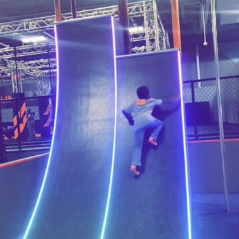 Sky Zone Trampoline Park - Son- wall climb - Trampoline Parks Near Me - Hampton, Virginia Sky Zone Trampoline Park - Son- wall climb - Trampoline Parks Near Me - Hampton, Virginia