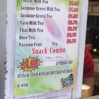 Boba Ninja - Snack combo discount - Chicken Wings Near Me - Berkeley, California