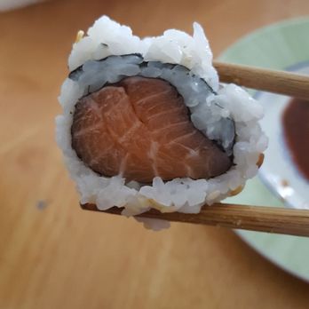 Sushi Bong - Smaller salmon roll than before. Still decent sizes but was disappointed. - Sushi Bars Near Me - North York, Ontario Sushi Bong - Smaller salmon roll than before. Still decent sizes but was disappointed. - Sushi Bars Near Me - North York, Ontario