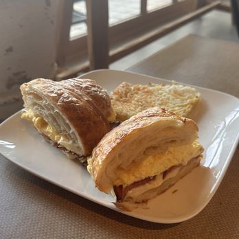 La Quinta Baking Company - Croissant breakfast Sandwich, very good but too big for one normal human. - Bakeries Near Me - La Quinta, California La Quinta Baking Company - Croissant breakfast Sandwich, very good but too big for one normal human. - Bakeries Near Me - La Quinta, California