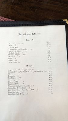 Menu photo 8 The Hopkins Inn Warren, CT