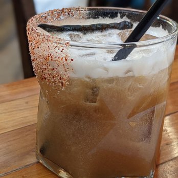 Chaak Kitchen - Smokey Paloma / los javis mezcal, campari, grapefruit, lemon, house sage syrup, smoked chile bitters - Cocktail Bars Near Me - Tustin, California