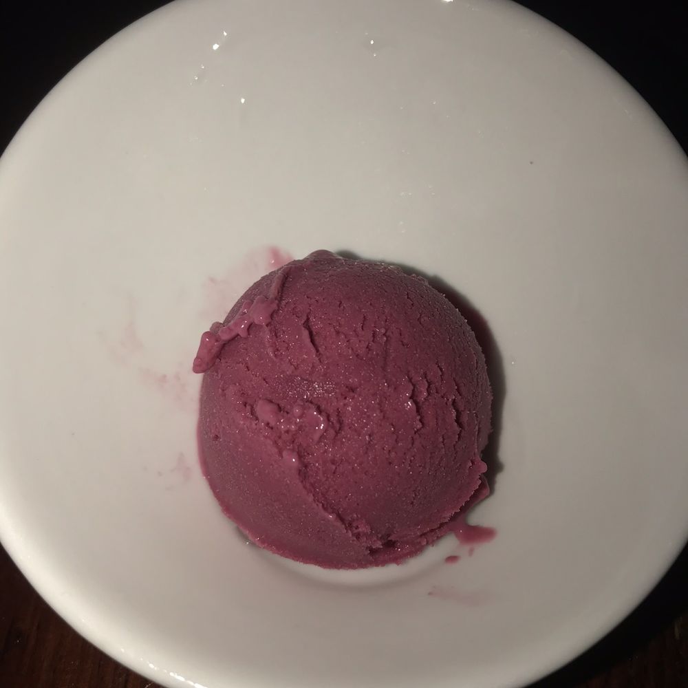 Maize Restaurant - Hibiscus sorbet - New American Near Me - Perkasie, Pennsylvania