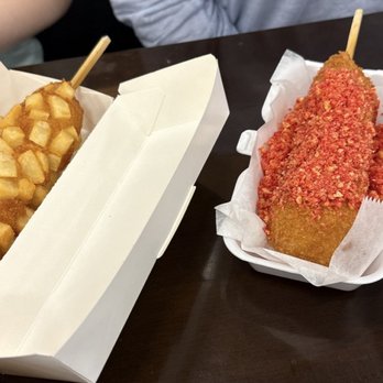 Oh K-Dog & Egg Toast - Potato mozzarella and a hot Cheetos dog - Hot Dogs Near Me - Frederick, Maryland Oh K-Dog & Egg Toast - Potato mozzarella and a hot Cheetos dog - Hot Dogs Near Me - Frederick, Maryland