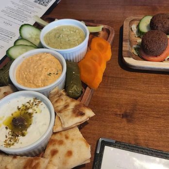 Rodos Greek Taverna - Cold platter and falafel appetizer - Modern European Near Me - Columbus, Ohio