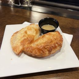 Empanadas (onion and cheese + caprese)