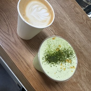 Prince Coffee - Oatmilk latte and oatmilk iced cardamom orange matcha - Coffee & Tea Near Me - Portland, Oregon Prince Coffee - Oatmilk latte and oatmilk iced cardamom orange matcha - Coffee & Tea Near Me - Portland, Oregon