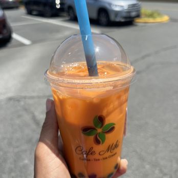 Cafe Miki - Large Thai Tea with boba - Bubble Tea Near Me - Woodbridge, Virginia Cafe Miki - Large Thai Tea with boba - Bubble Tea Near Me - Woodbridge, Virginia
