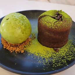 Matcha lava cake Matcha lava cake
