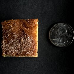 Blondery - Cinnamon sugar blondie for scale