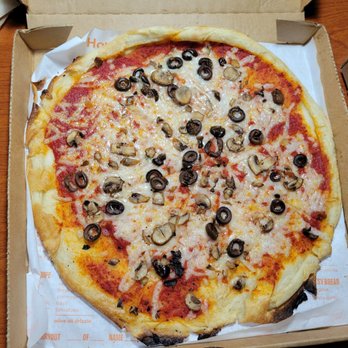 Blaze Pizza - 2 topping gluten free olives & mushrooms. - Salad Near Me - Ontario, California