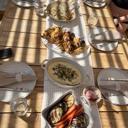 Chef Daniel Ceballos - The smoothest hummus and grilled veggies.