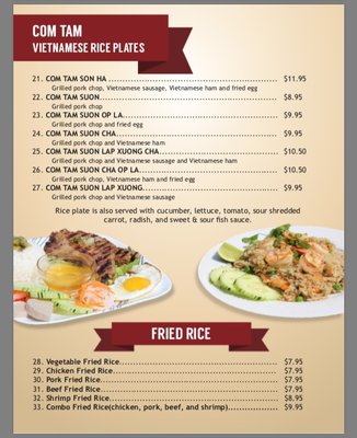Menu photo 2 Pho Son Ha Palatine, IL