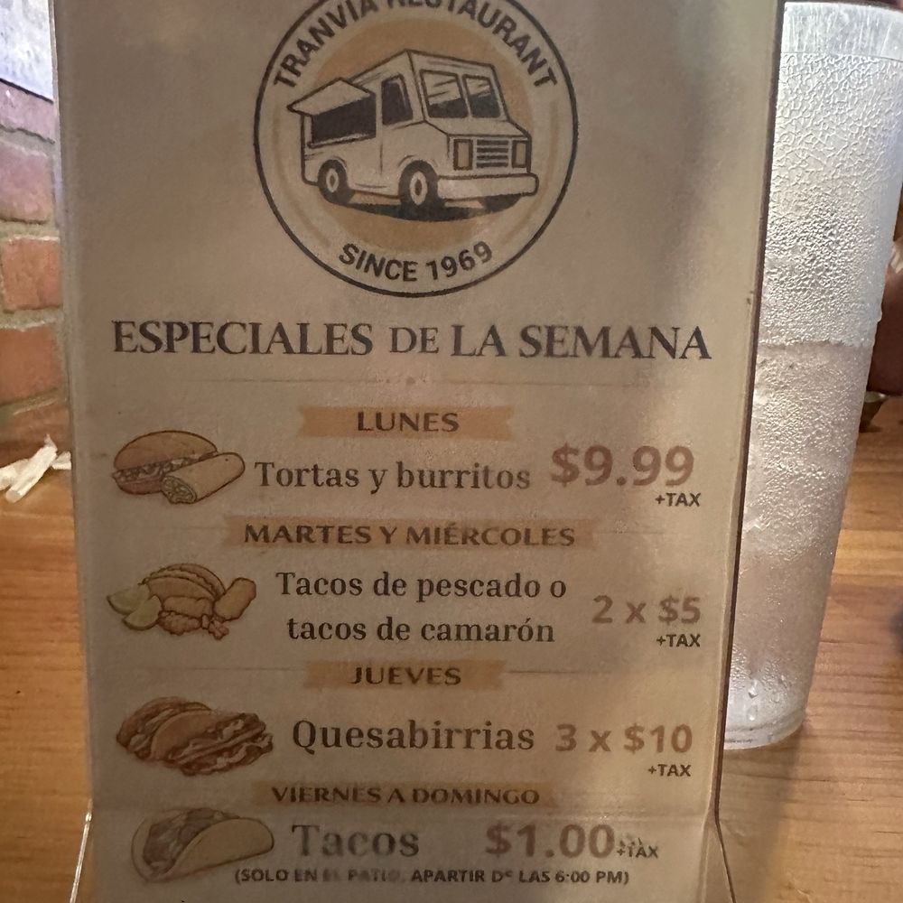 El Tranvia Restaurant - Lunch menu - Mexican Near Me - Coachella, California El Tranvia Restaurant - Lunch menu - Mexican Near Me - Coachella, California