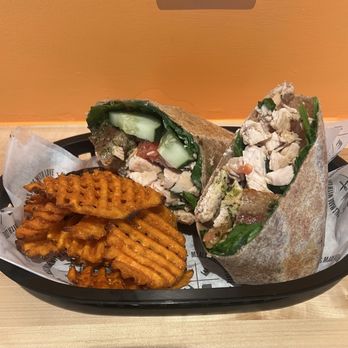 Clean Eatz Cafe - Chicken Pesto Wrap - Burgers Near Me - Port St. Lucie, Florida Clean Eatz Cafe - Chicken Pesto Wrap - Burgers Near Me - Port St. Lucie, Florida