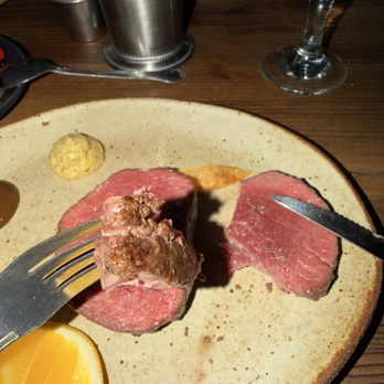 Butchr Bar - The back side of the tenderloin was charred to perfection! - Wine Bars Near Me - Los Angeles, California