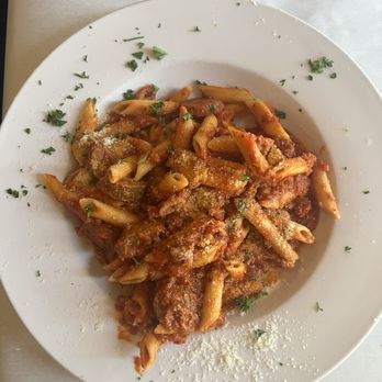 Sarafino's Pasta and Pizza - Penne w Bolognese Sauce with extra sausage - Italian Near Me - Pittsburgh, Pennsylvania Sarafino's Pasta and Pizza - Penne w Bolognese Sauce with extra sausage - Italian Near Me - Pittsburgh, Pennsylvania