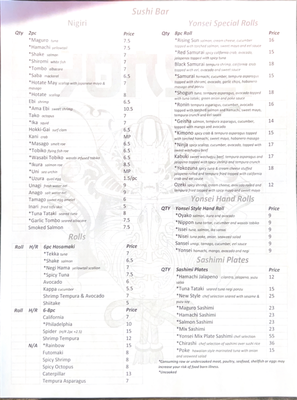 Menu photo 4 Yonsei Thornton, CO