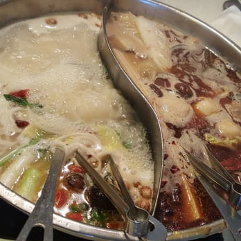 Happy Lamb Hot Pot - The Hot Pot reached a boil had to turn it down a little - Chinese Near Me - Flushing, New York Happy Lamb Hot Pot - The Hot Pot reached a boil had to turn it down a little - Chinese Near Me - Flushing, New York
