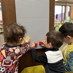 Pittsburg Library - Lego wall in kids area