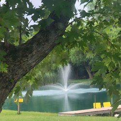 Richmond KOA - View of pond from our site