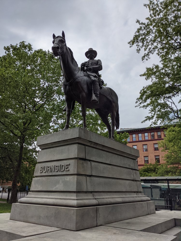 AMBROSE BURNSIDE MONUMENT 11 Photos Washington St & Dorrance St