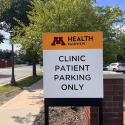 M Health Fairview Clinic - Rice Street - Large parking lot on opposite side of Hatch Avenue