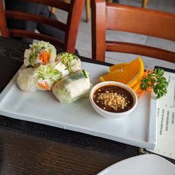 Basil rolls, sub shrimp for tofu