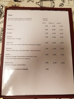 Menu photo 2 Oasis Bar and Restaurant Indian Springs, NV