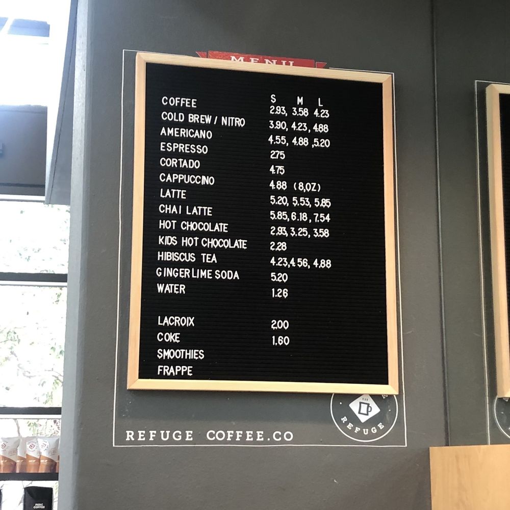 Refuge Coffee - Midtown - Menu - Coffee & Tea Near Me - Atlanta, Georgia Refuge Coffee - Midtown - Menu - Coffee & Tea Near Me - Atlanta, Georgia